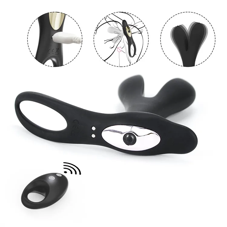 Strong 10 Speed  Remote Control Stimulator Prostata Silicone  Prostate Massager For woman Man