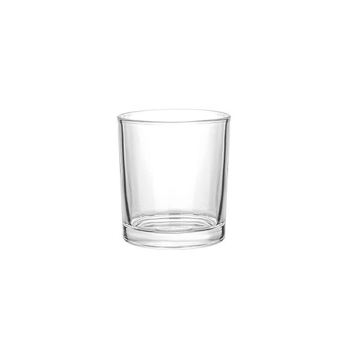 8 oz  10 oz transparent glass candlestick factory wholesale customized color and logo