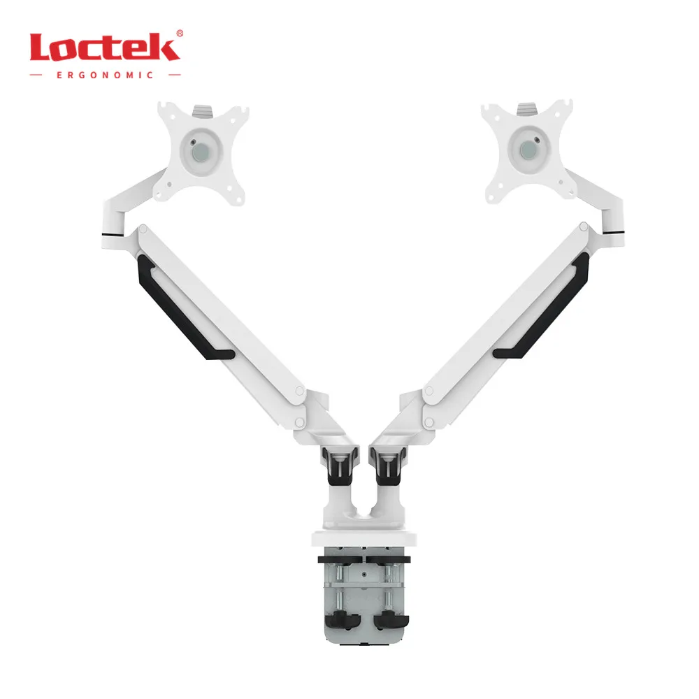 Daul Monitor Space-Saving Aluminum Gas Spring Monitor Arm Loctek DLB851D2