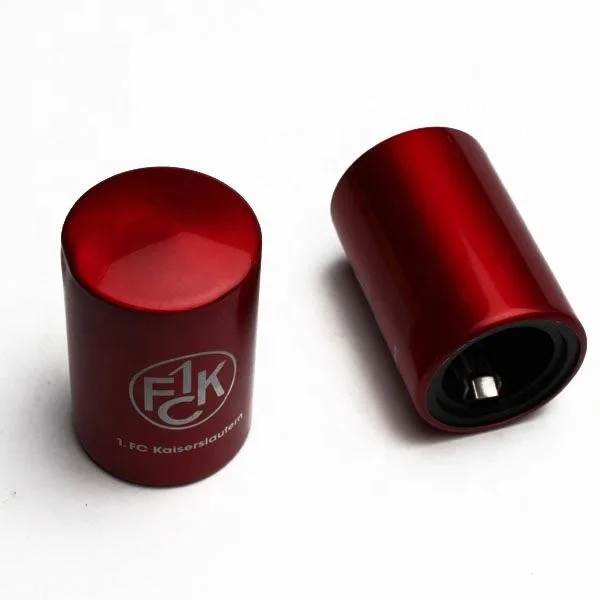 TB3Promotional Aluminium Cylinder Beer Opener Push Automatic Metal Bottle Opener