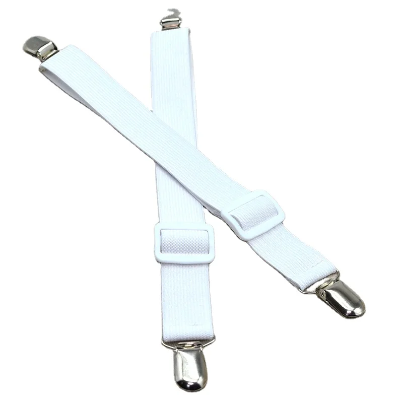 Premium Nickel Full Mattress Cover Fitted Sheet Clips to Hold Sheets in Place White Sheet Holders