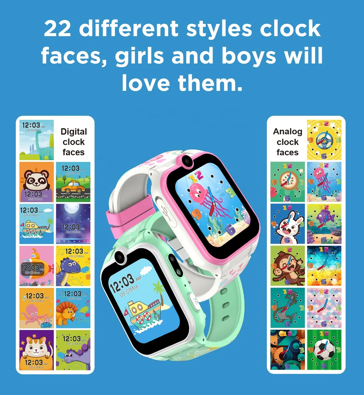 Educational Game XT16  Kids Smart Watch Waterproof Children Wrist Cell Phone Calculator HD Camera Smartwatch with Sim Card