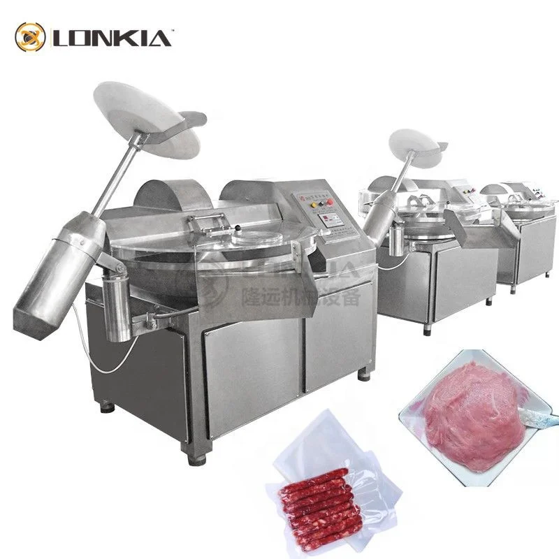 CE Meat Bowl Chopper Sausage Making Machine Chopper  Hamburger Meat Bowl Cutter