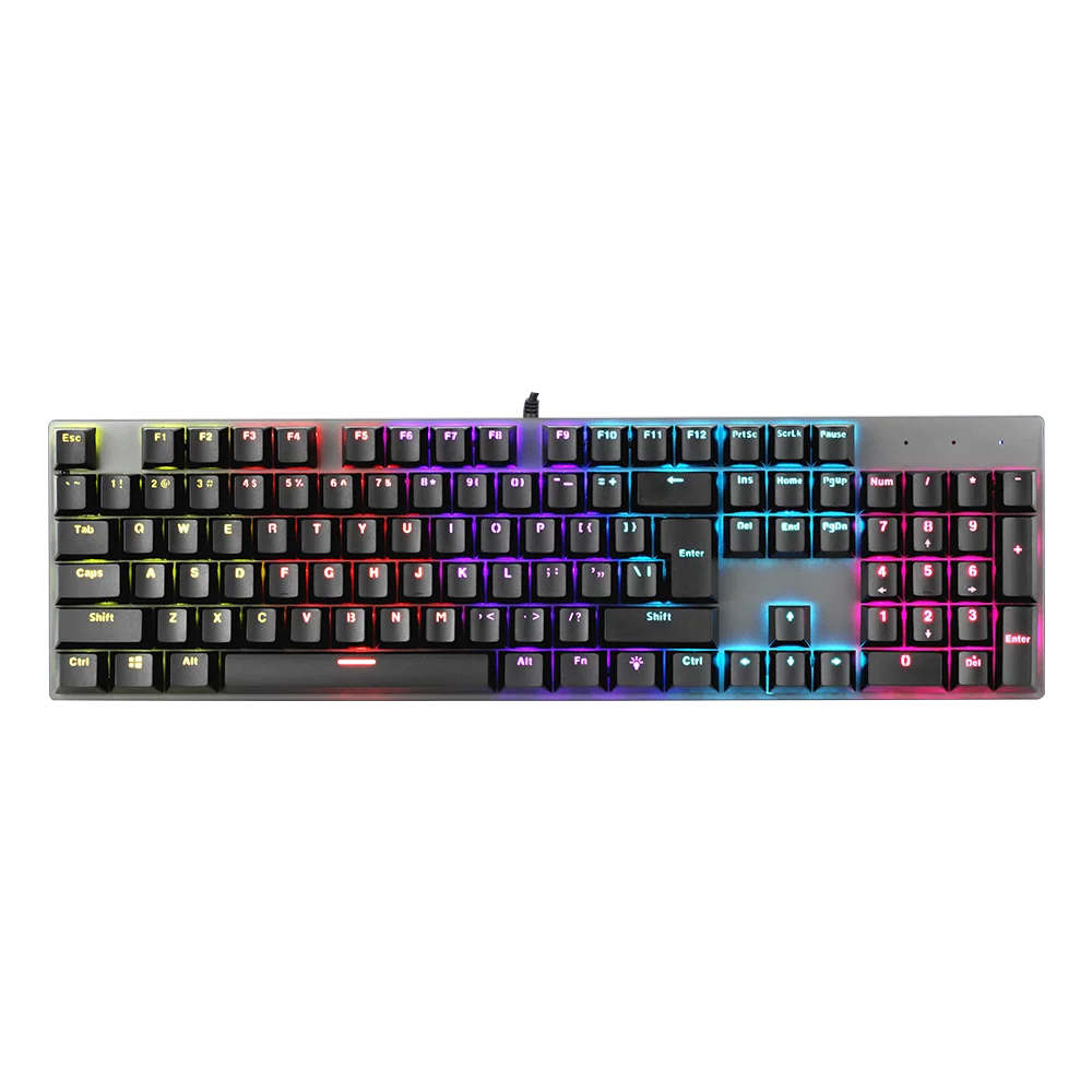 Factory OEM price Rainbow Backlight  Wierd Gaming Mechanical  Keyboard 25 key anti-ghosting teclado mecanico for Laptop PC