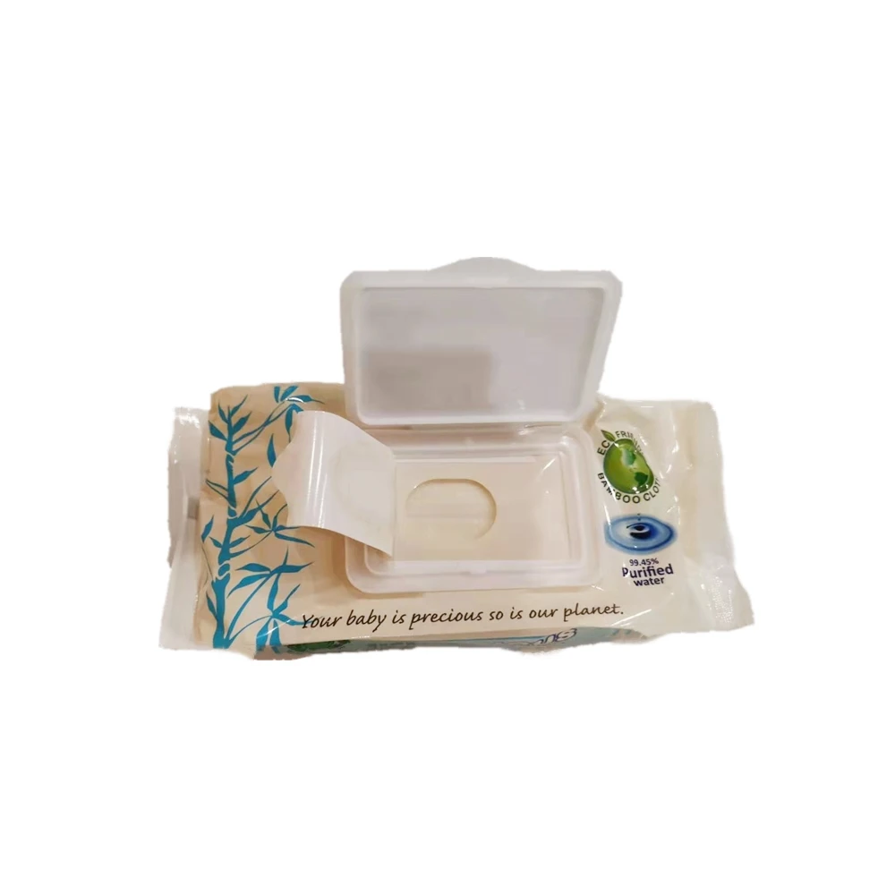 100% bamboo fiber biodegradable 99% pure water wipes sensitive baby wet wipes