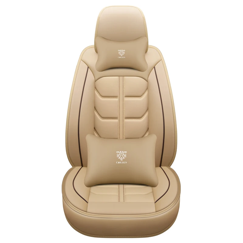 full set surround waterproof car interior accessories 2022 universal size leather car seat cover 3d for bmw audi toyota corolla