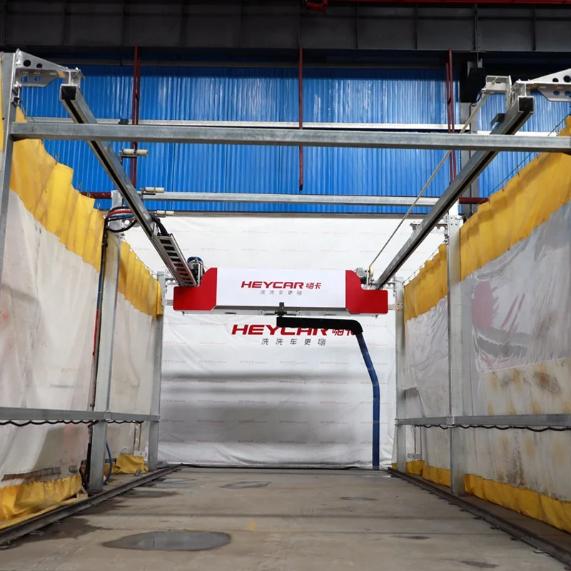 car wash machine automatic tunnel touchless 2023 Single Arm Automatic touchless mobile car wash machine High pressure wash equip