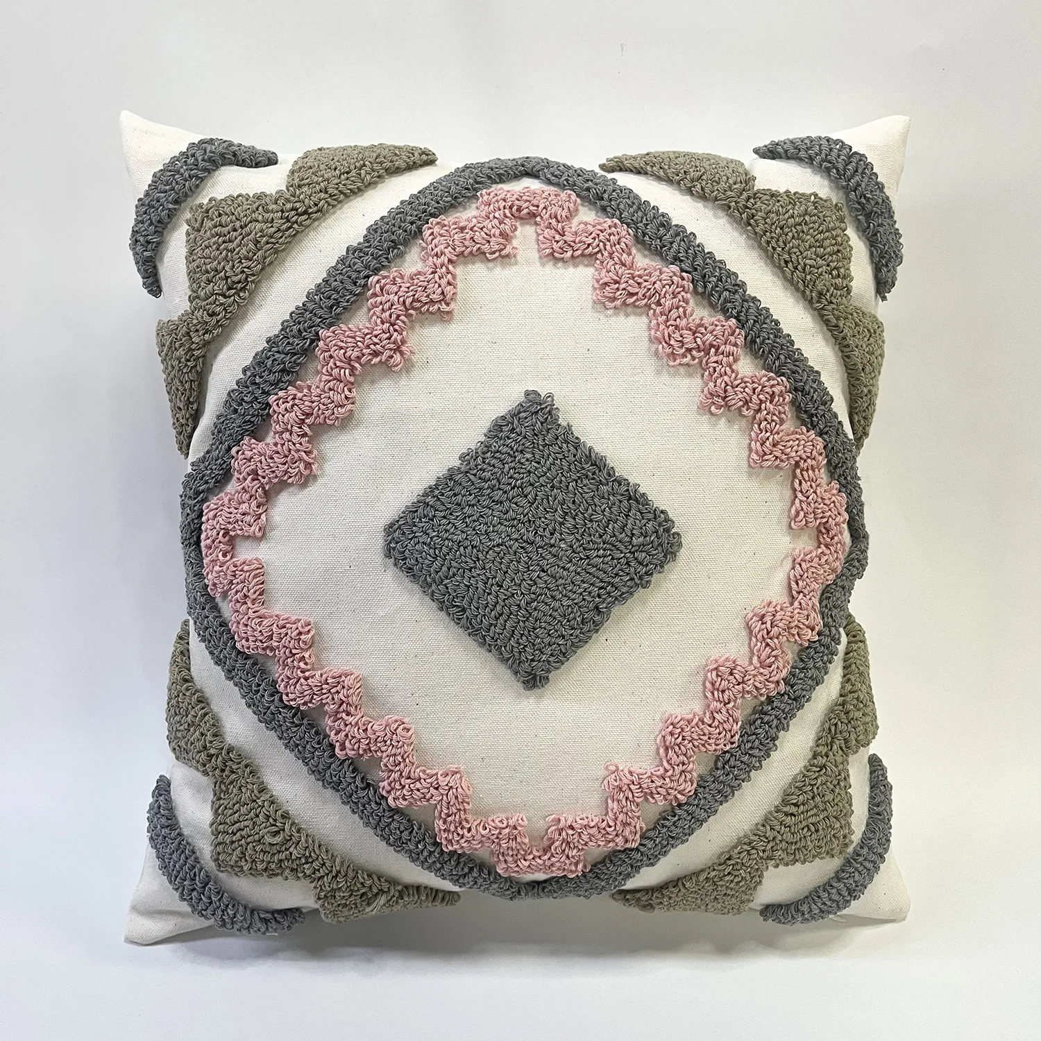 Boho Throw Pillow Covers with Tassels Woven Tufted cushion cover Bohemian Pillow Covers Decorative cushion case for Couch Sofa