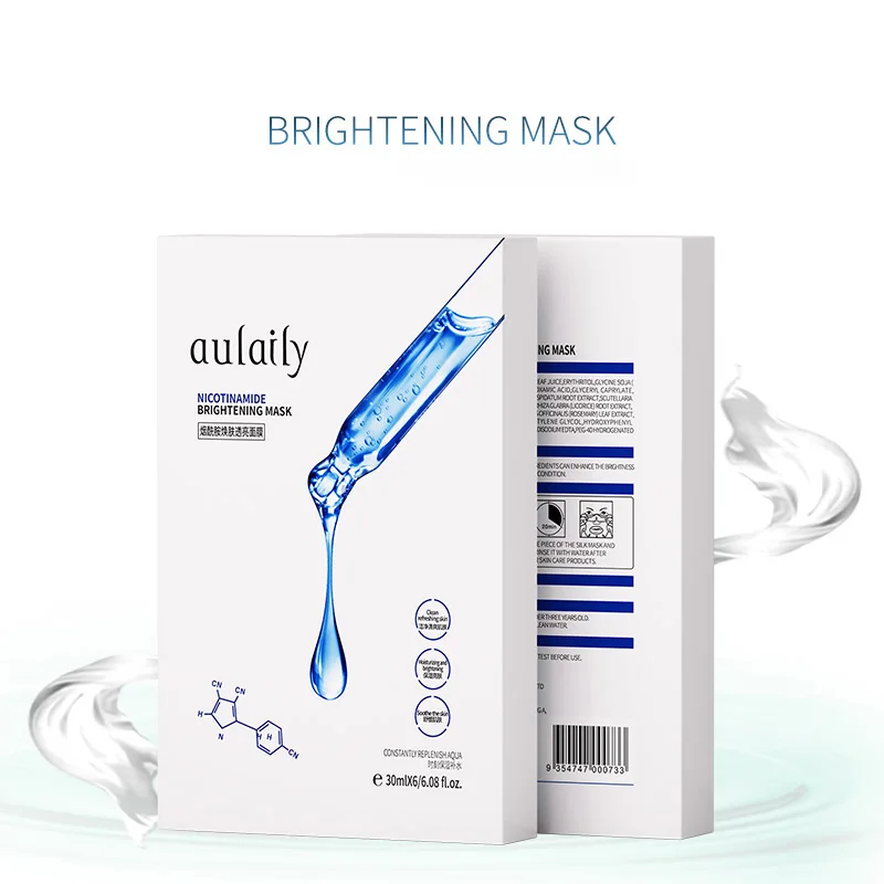 OEM Niacinamide face mask Skin Care Moisturizing Oil Control Organic Facial Sheet Mask Beauty Hydrating Face Sheet Masks