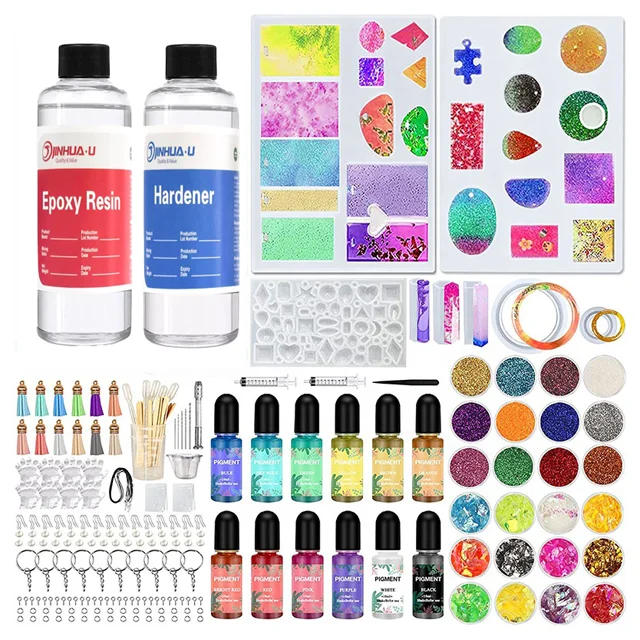 Прозрачная эпоксидная смола высокой четкости, без пожелтения, для рисования, ручной работы, набор для рукоделия, для изготовления праздничного подарка