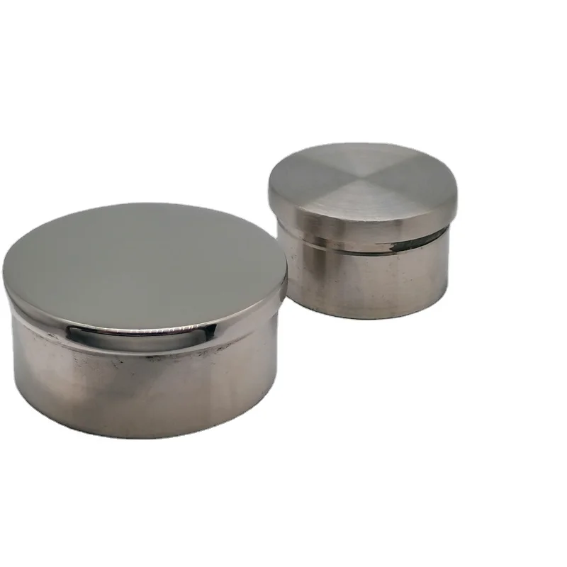 Stainless Steel Tube  Stair Landing Guardrail Fittings Sealing   End Internal Plug