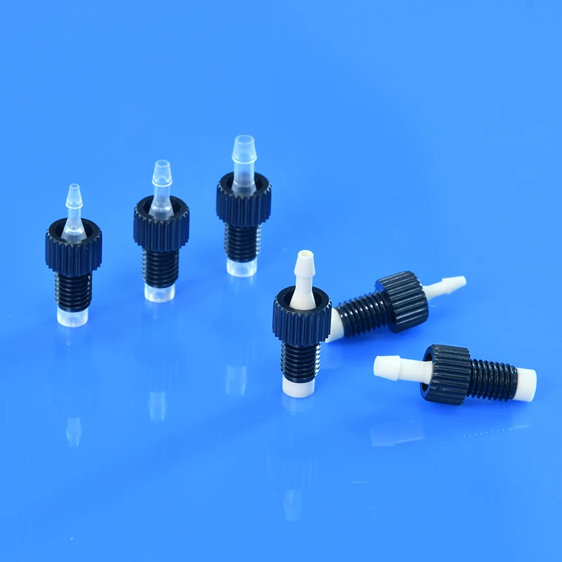 High Accuracy Anti-twist Adapter Barb-to-male Connectors Tubing Non-turning for Microfluidic Systems