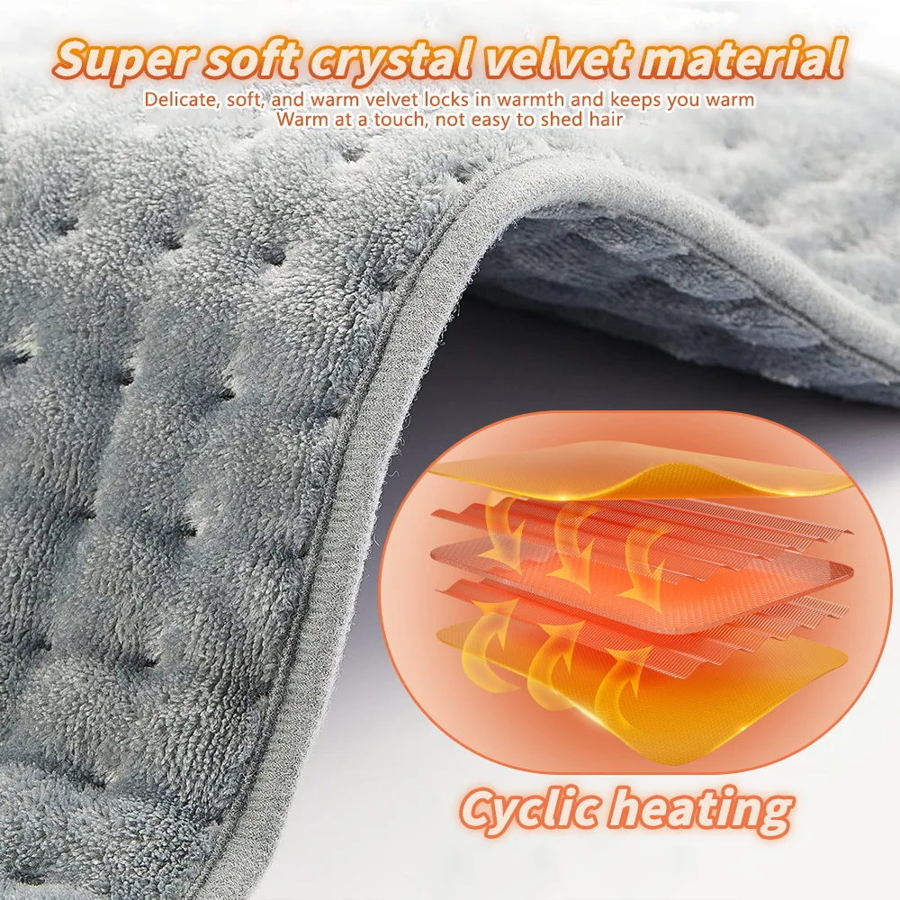 Electric Heating Pad Blankets For Home Physiotherapy 10-Level Small Heated Pad (Custom Logo Packaging Accepted)