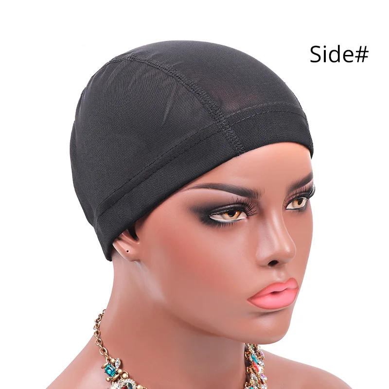 Mesh Wig Caps For Making Wigs Great Elastic Band Mesh Dome Cap Wholesale Mesh Weaving Cap Breathable Material Black Beige