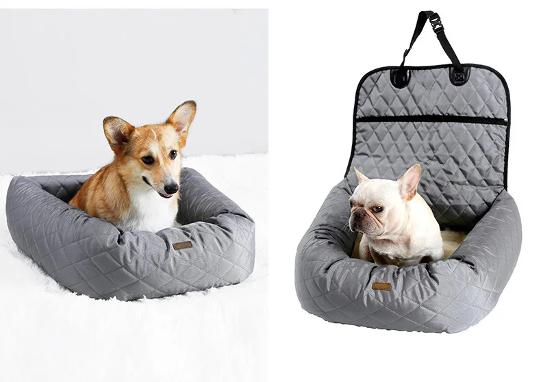 Warm And Thick Padded Car Seat Pillow Pets Cotton Cushion Front Pet Seat Mat Pet Funky Dog Car Seat Cover