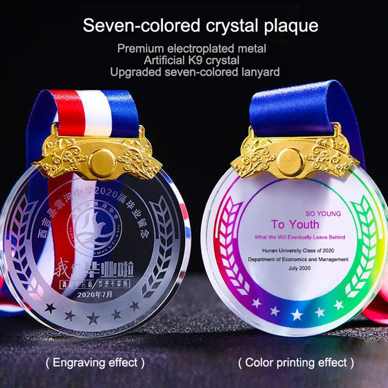 Promotional Gold Noble Manufacturer Sliver Bronze Metal Sports Medal Custom Bespoke Logo Trophy Awards Crafts Medal
