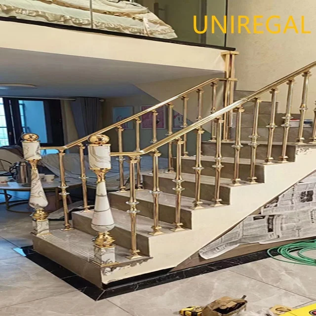 Top-ranking suppliers Villa/Bar Aluminum Alloy Acrylic Stair Case Metal Balustrade Handrails/Railing