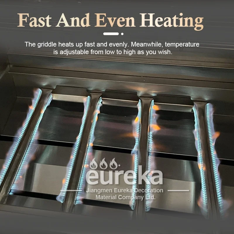 Commercial Stainless Steel Bar Outdoor Kitchen Island Gas-Kebab-Grill Outdoor Bbq Grill