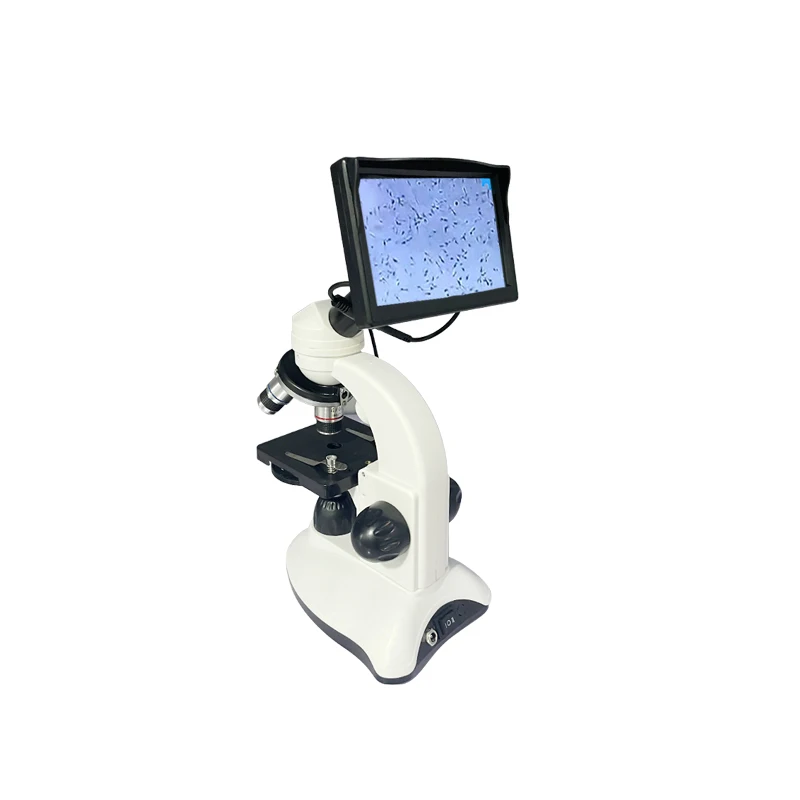 small portable microscope with 5inch screen for observing sperm or epithelial cells  animal&veterinary microscope