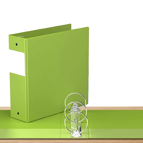 Customized economical 3 inch D ring and round3 ring binder, display view, can hold 225 sheets of paper lever arch file binder