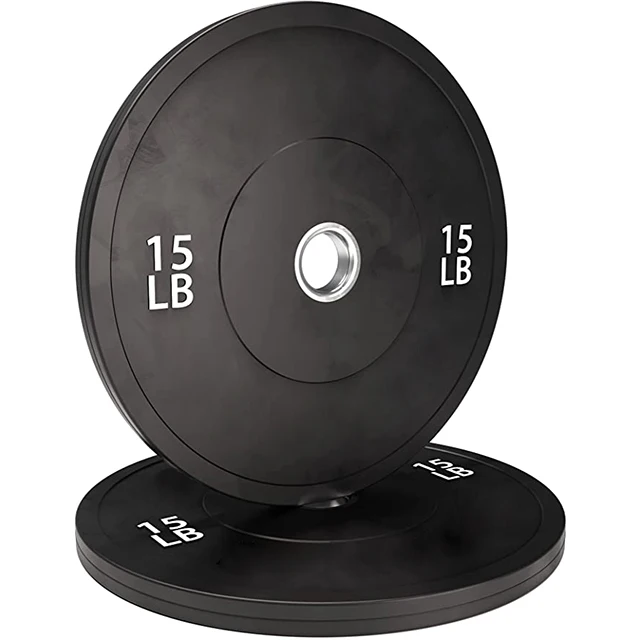 Custom 5kg 10kg 15kg 20kg 24kg Rubber Cast Iron Weight Plates Gym Black Weight Plates