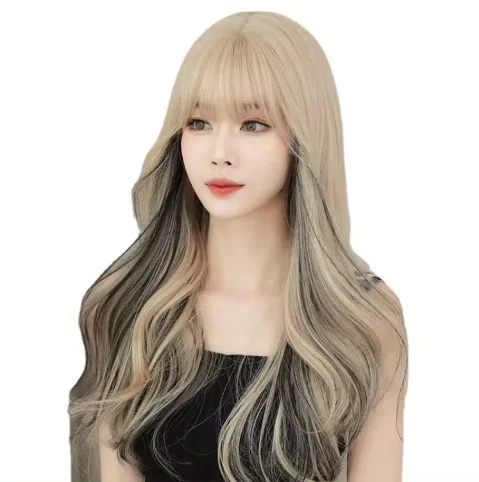 Anxin Ombre  Fashion Japan Highlight Daily Wig Machine Made Wig