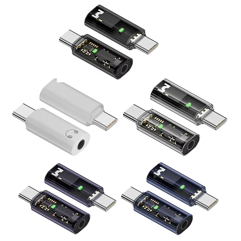 Type C To 3.5mm Aux Adapter USB C 3 5 Jack Audio Cable Wired Earphones Converter for Phone 15 Pro Samsung Galaxy S22 Cell Phone