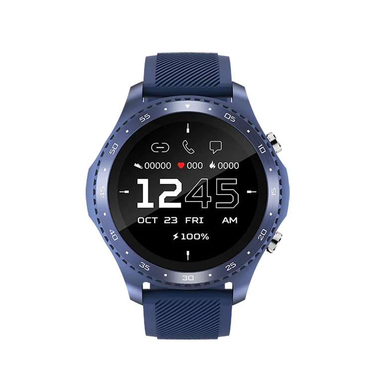 Fashion Design Sport Ultra Thin Case Loyal Blue Color Digital Smart Watch For Hot Selling