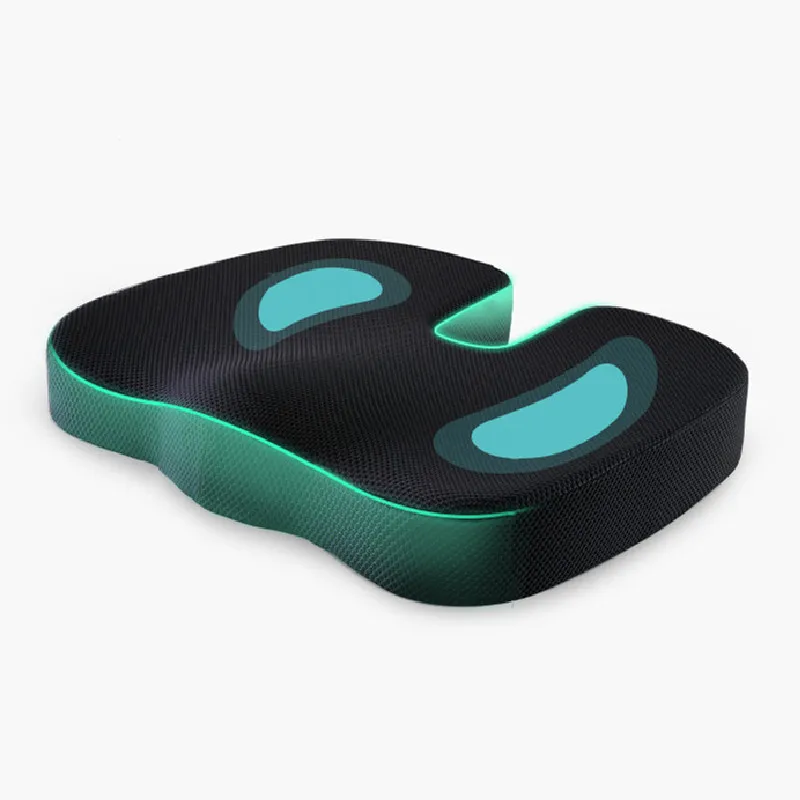 Wholesale Adjustable Strap 3D Washable Non-Slip Orthopedic Gel Cover Foam Coccyx Seat Chair Cushion