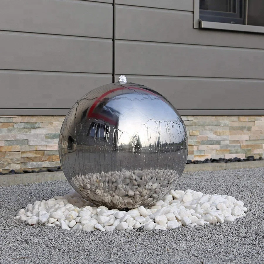 0.8M 1M 1.2M 1.5M Large Stainless Steel Hollow Ball Home Garden Ornament