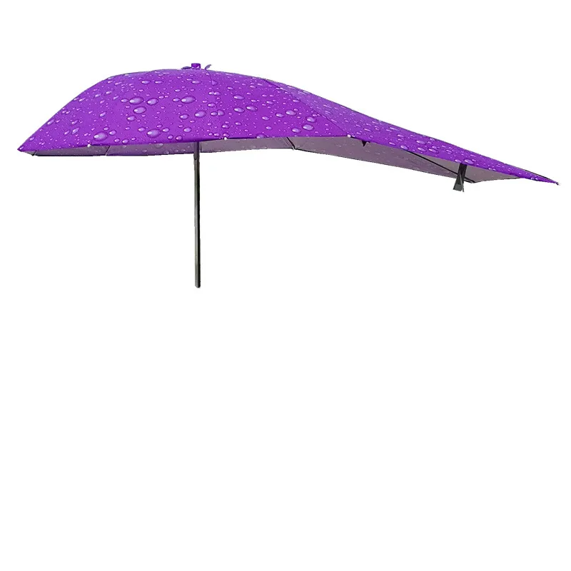 Lengthen Electric Car Sunshade Car Umbrella Mosdtorcycle Awning Bike Sunblock Vinyl Umbrella Thickening Triple Folding Umbrella