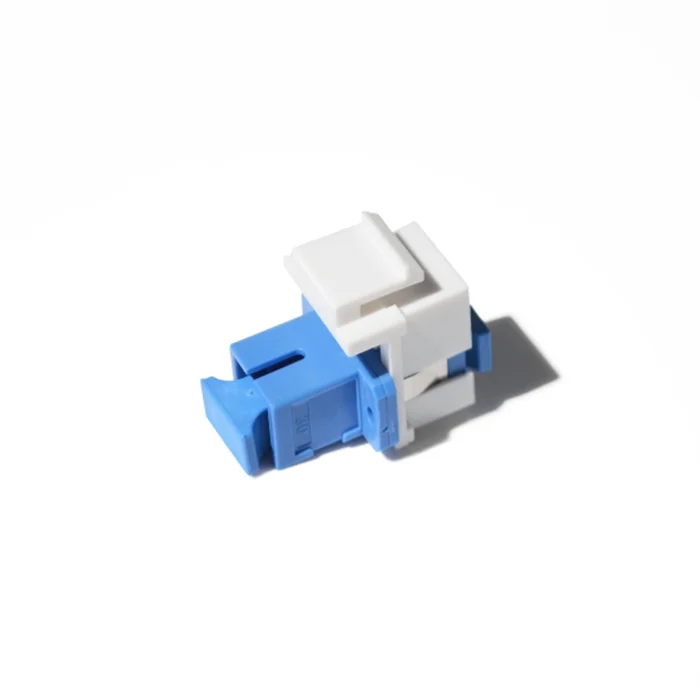 Snap Fitting LC SC Duplex Fiber Optic Keystone Adapter