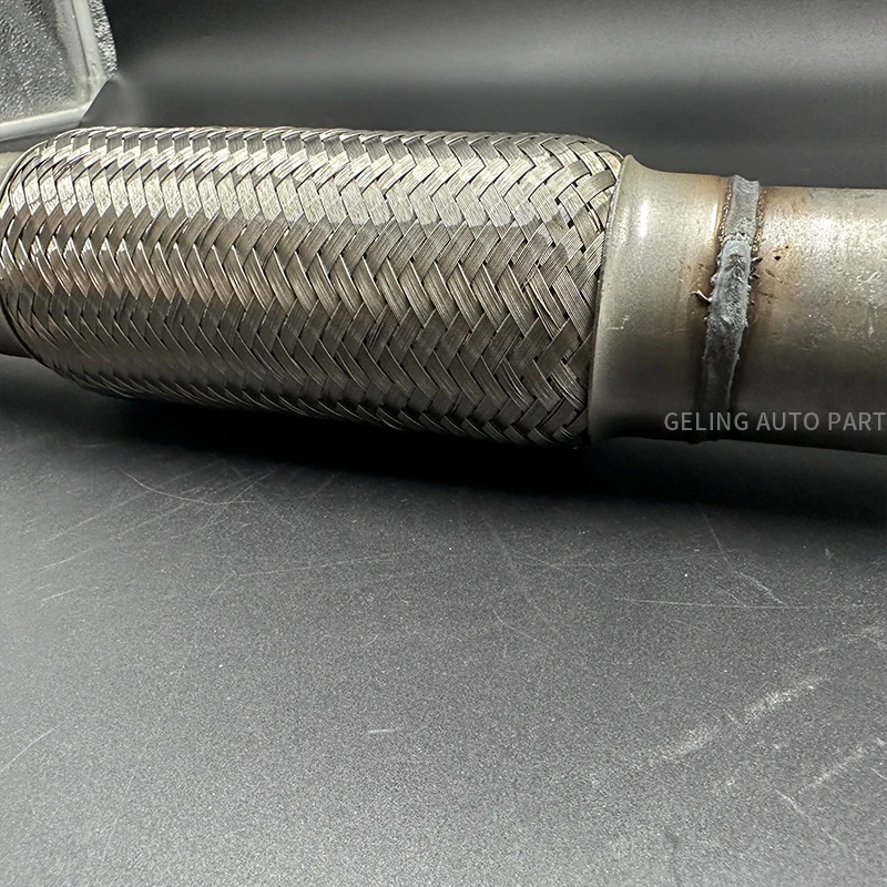GELING HIGH quality Auto parts Stainless Steel Flex flexible Pipe for isuzu 700p npr nqr elf frr truck