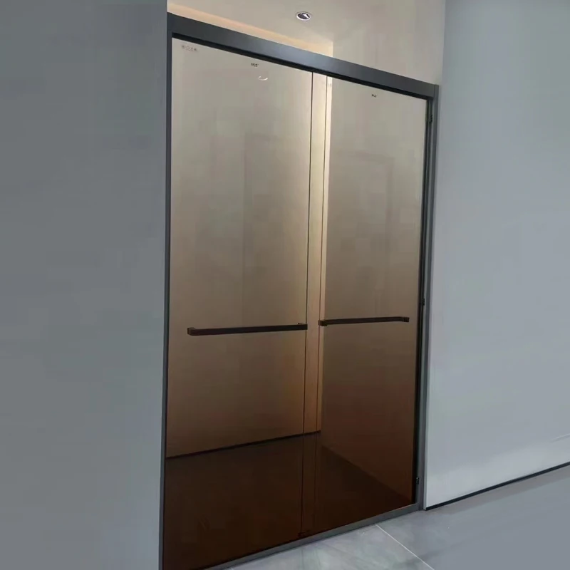 Hydrorelax white matte gradient tempered laminated glass for hotel frameless shower stalls