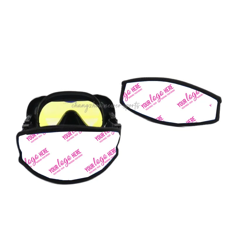 Custom Diving Snorkeling Spearfishing and Swimming Neoprene Cover Wrap Diving Mask Strap