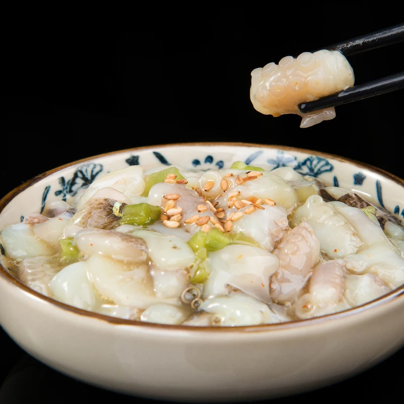 Gaishi OEM/ODM   Mustard TAKO Frozen Seasoned Baby WASABI Tako