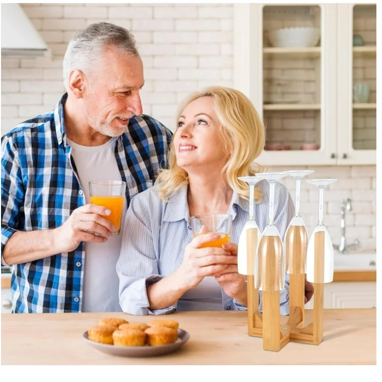 Bamboo Water Bottle Plastic Bag Cups Drying Rack Silicone Bags holder