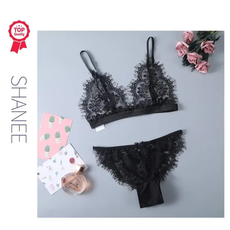 
SHANEE Floral Lace Scalloped Lingerie Set For Sexy Women SL2102029-SLM-QS 
