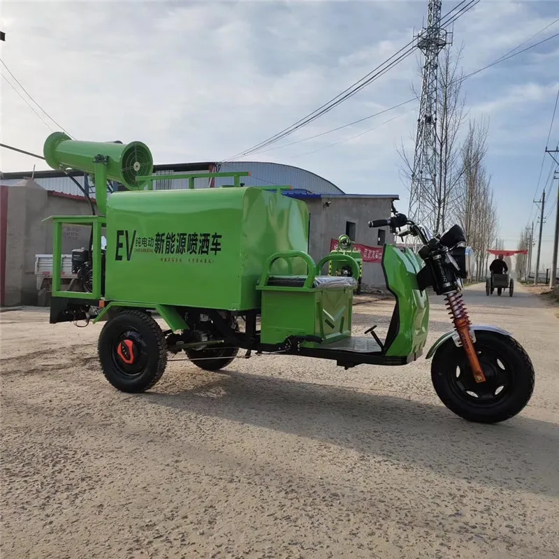 Electric three-wheel street water sprinkler vehicle-mounted fog sprayer machine for sale