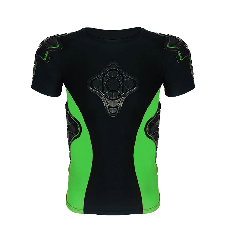 Safe Guard Sports Padded   Compression  Protective T-Shirt Pants Suit for Football Basketball  Extreme Sports