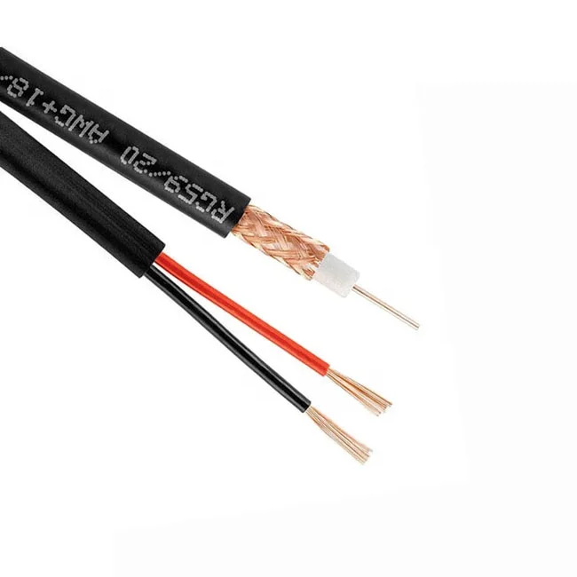 
Changbao High Quality RG59 With 2Core Power CCTV Coaxial Cable 