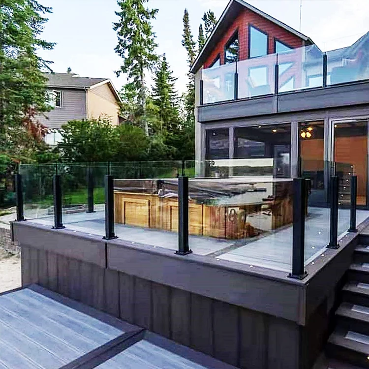 Hot Selling Stainless Steel Balustrade Stair/balcony Glass Railing Post Deck Railing