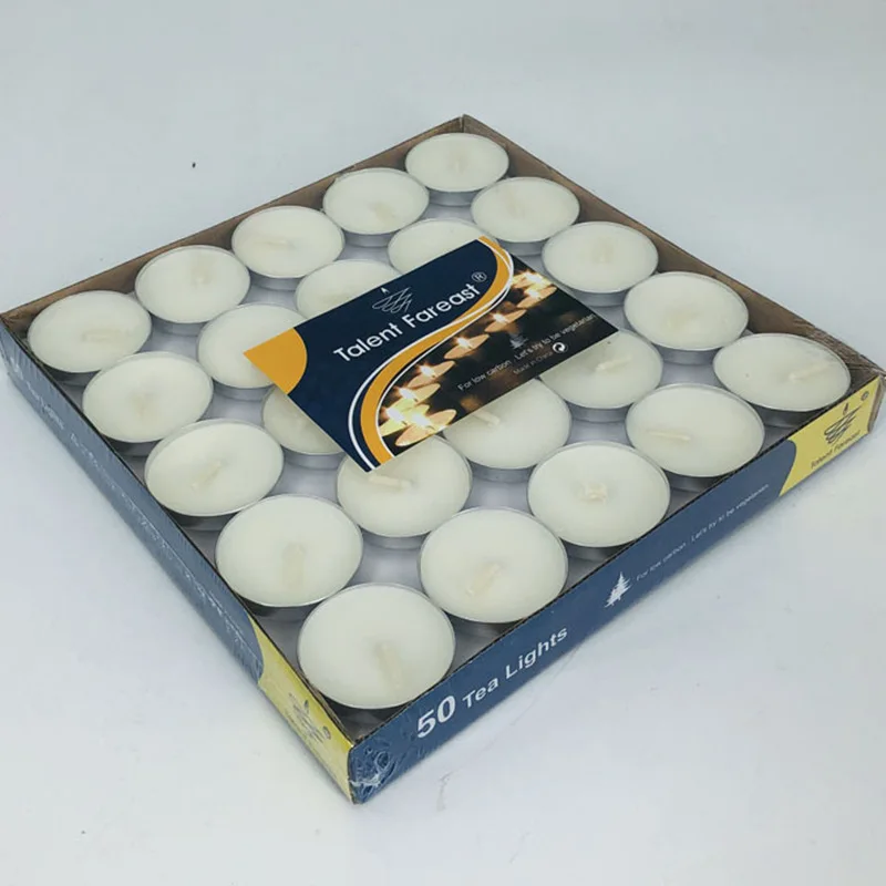 50 шт. круглые парафиновые свечи