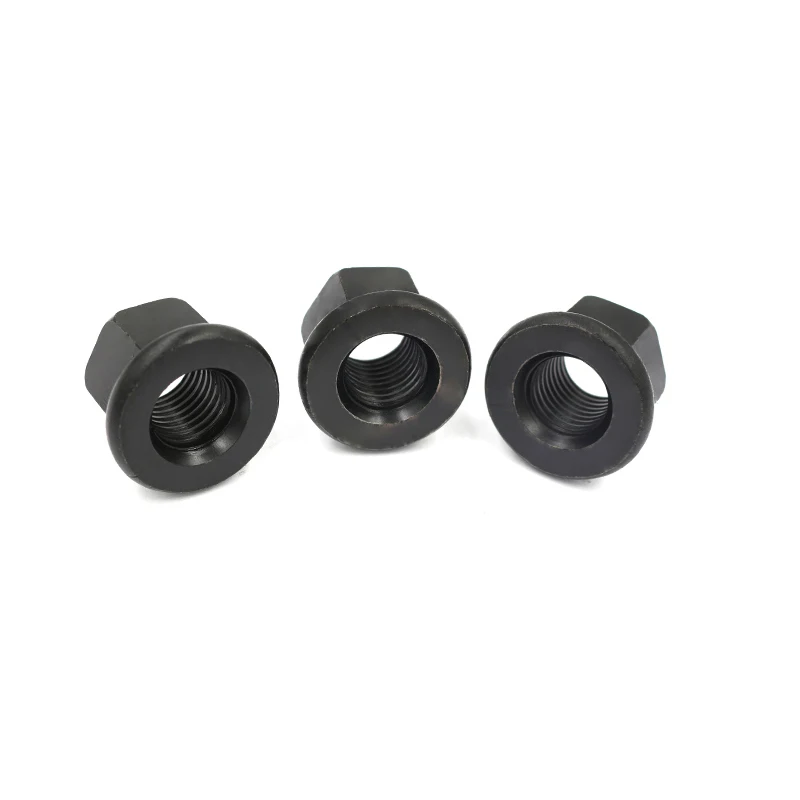 Stainless Steel Black Oxidation Hexagon Flange Head Jack Nut