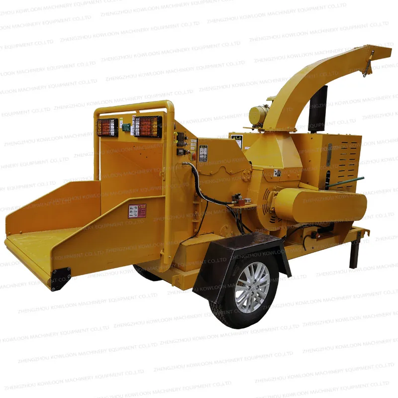 China Manufacturer Wood chipper diesel engine Tree Branch Diesel wood shredder Machine Garden wood chipper