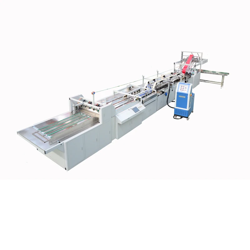 Full automatic Pinch Bottom M-folded Woven bag bottom glue heat adhesive solid sealing machine PP woven bag making machine