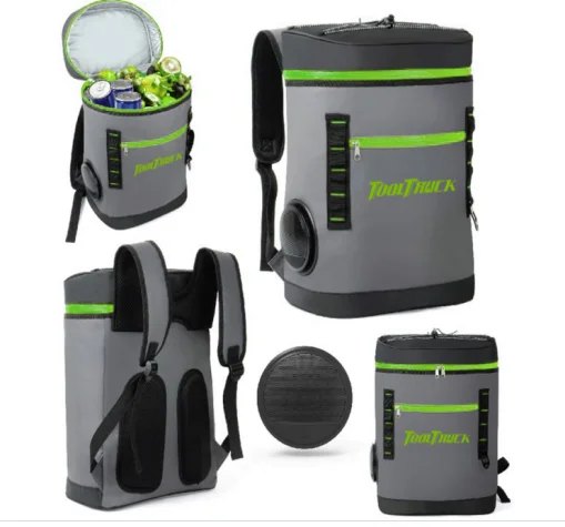 Tarpaulin Outdoor Insulated Cooler Bag Waterproof Fabric with BT Speaker Detachable