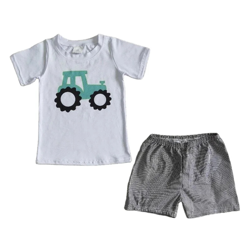 Wholesale Children Clothing Flower Pattern Design O-neck Best Selling Products Girl Outfits