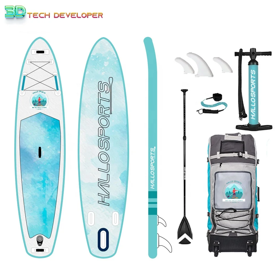 Hallosports 047 portable xl water inflatable wholesale sup paddle board top seller