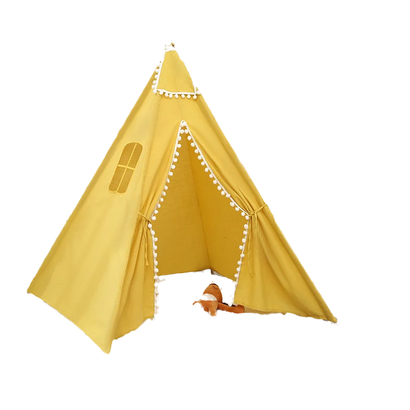 Chocchick Wholesale Indoor Children High Quality Cotton Teepee Tunnel Kids Toy Big Play Tent